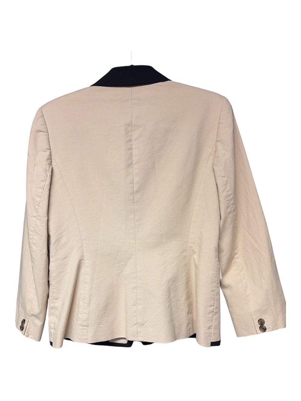 Anne Klein Cream Blazer with Black Contrast Trim NWOT - Picture 3 of 10